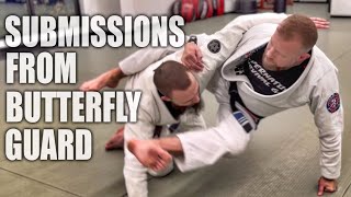 Lots of Butterfly Guard Submissions