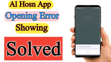 How to solved al hosn app error 2021