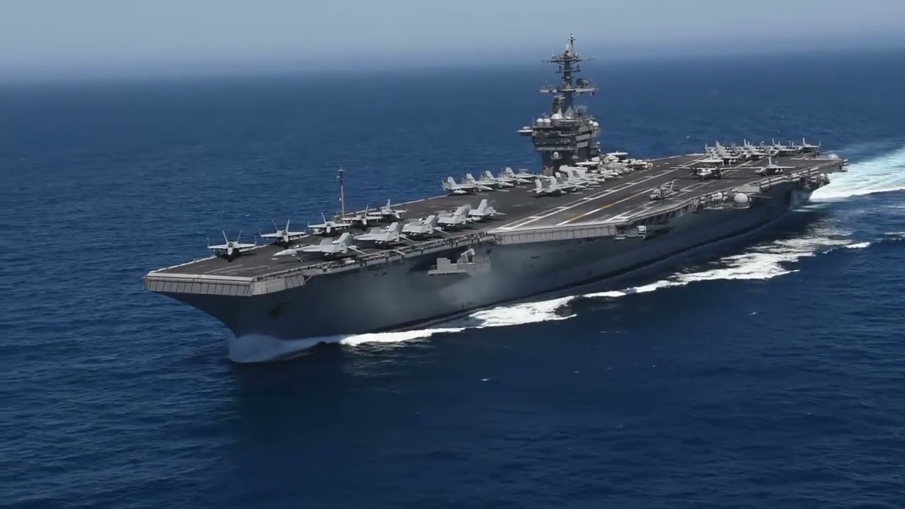 USS Theodore Roosevelt (CVN 71) aerial views