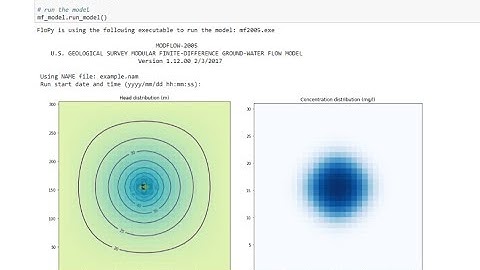 2D Contaminant Transport Modeling with MODFLOW, MT3D-USGS and Flopy