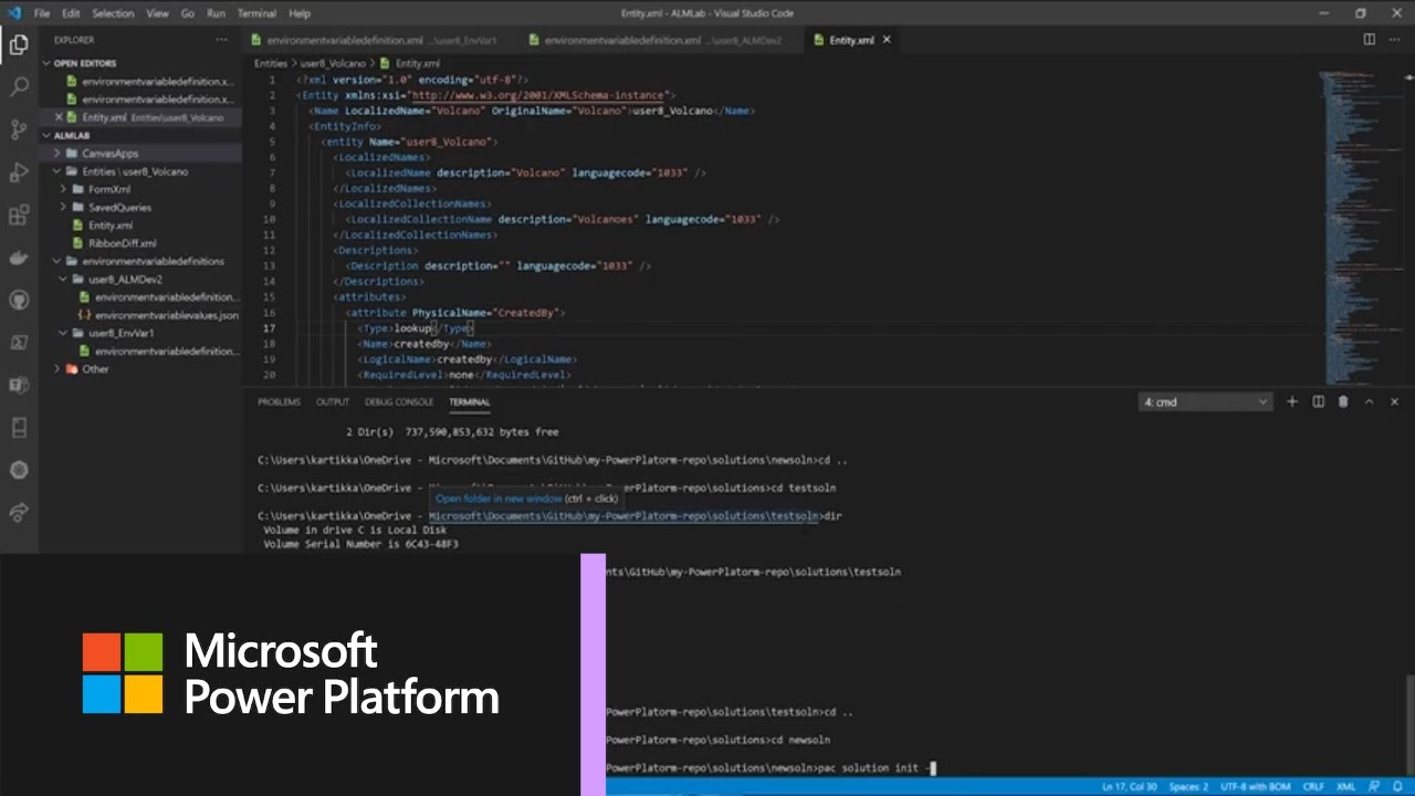 Visual studio extension with Microsoft Power Apps