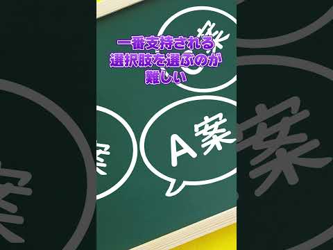 あなたは知ってる？多数決のパラドックス　#shorts