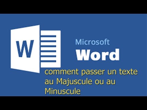 Vidéo: Comment Supprimer Les Majuscules Dans Word