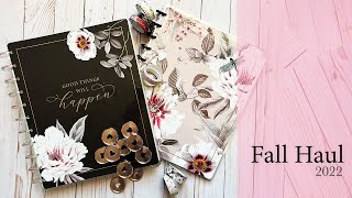 Planner Haul | Happy Planner Fall 2022