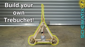 DIY miniature TREBUCHET catapult II Free cut files for laser / CNC router
