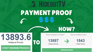 HideoutTV Payment Proof - I Earned 2,232 Hideout Points This Week