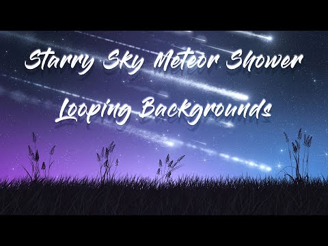 ✨ Starry Sky Meteor Shower – 4K Seamless Night Sky Loop for Relaxation & VJ Backgrounds | NO A.I.