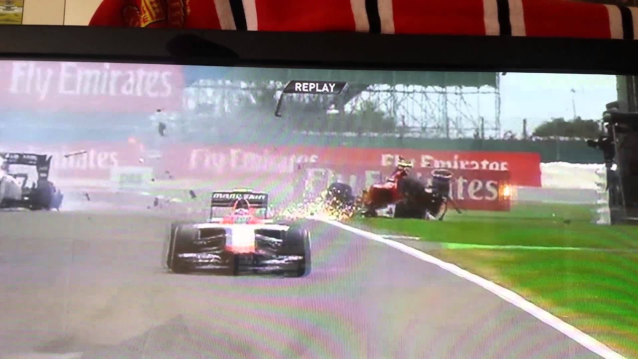 British Grand Prix crash(1) YouTube