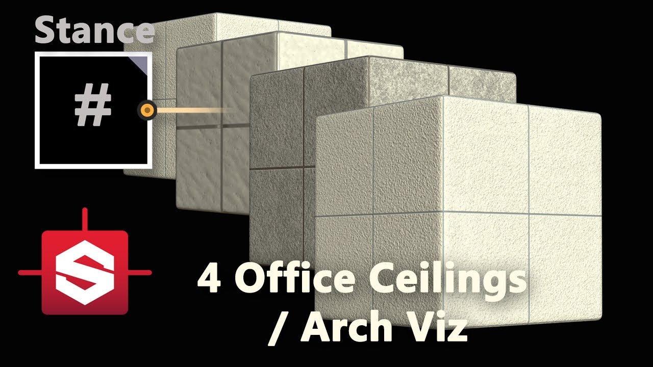 4 Office Ceiling Materials For Arch Viz Substance Designer Material Breakdown