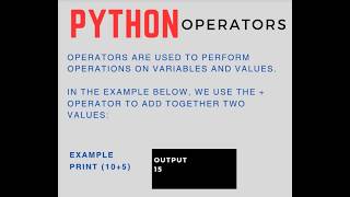 Python Operators Tutorial Explained Guide