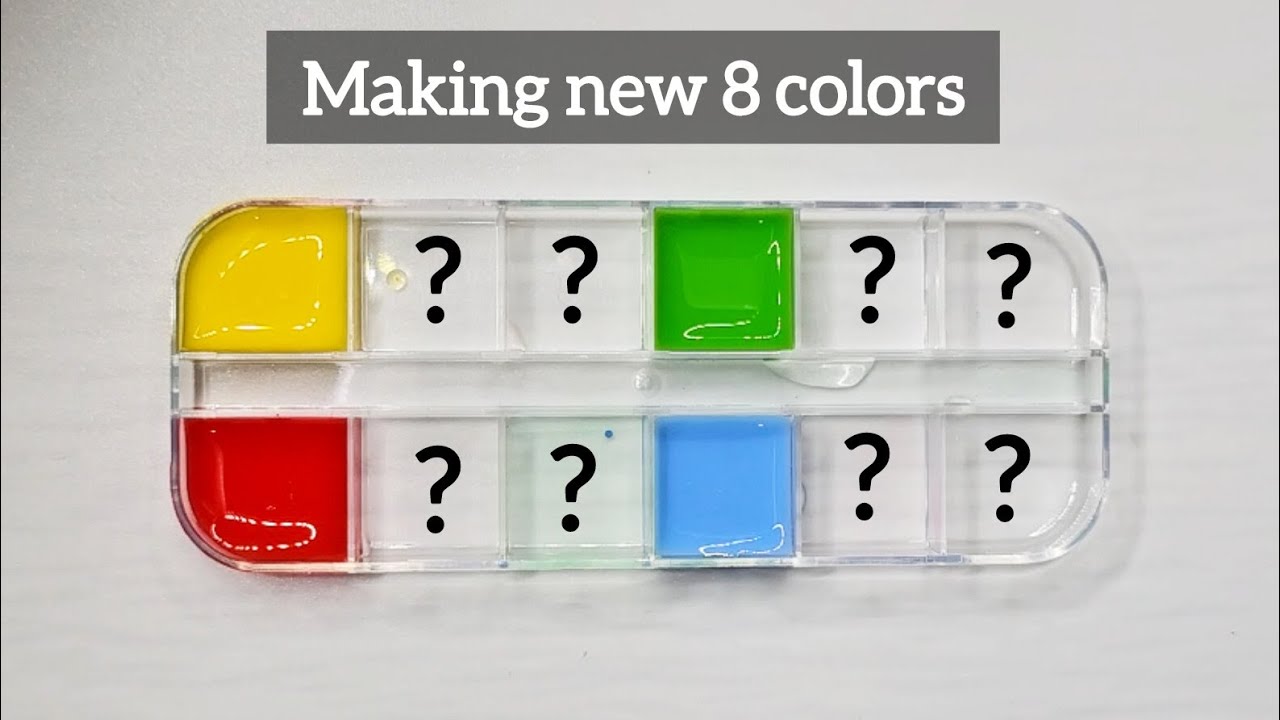 Making New colors with Primary colors | Color Recipe | Asmr color ...