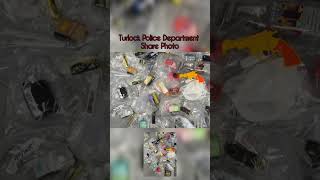 The Turlock Police Department shared a photo of a middle school that was confiscated