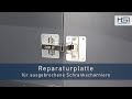 HSI | Reparaturplatte für ausgebrochene Schrankscharniere