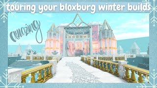 Judging YOUR WINTER BLOXBURG HOUSES in Shift + P mod  [ ROBLOX, tours, builds screenshot 5