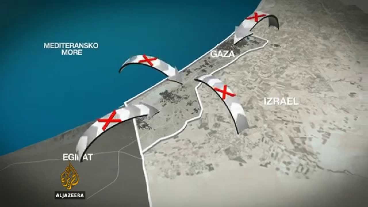 منظر لحصار قطاع غزة