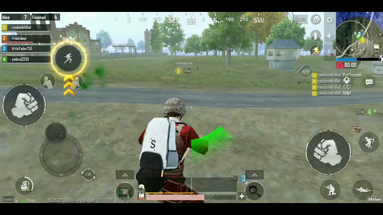 PUBG Mobile | Arcade Mode | Quick Match | Melee Weapon only |