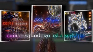 4 New Outro For Edits In After Effects Tutorial