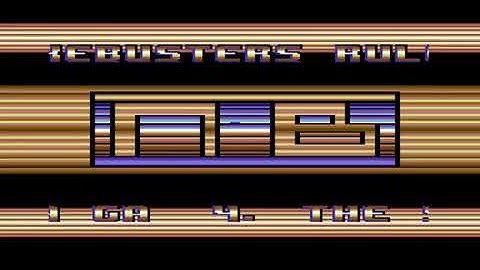 Nukebusters "Ugly Intro" C64 cracktro from "Mini Golf" published by Magic Bytes