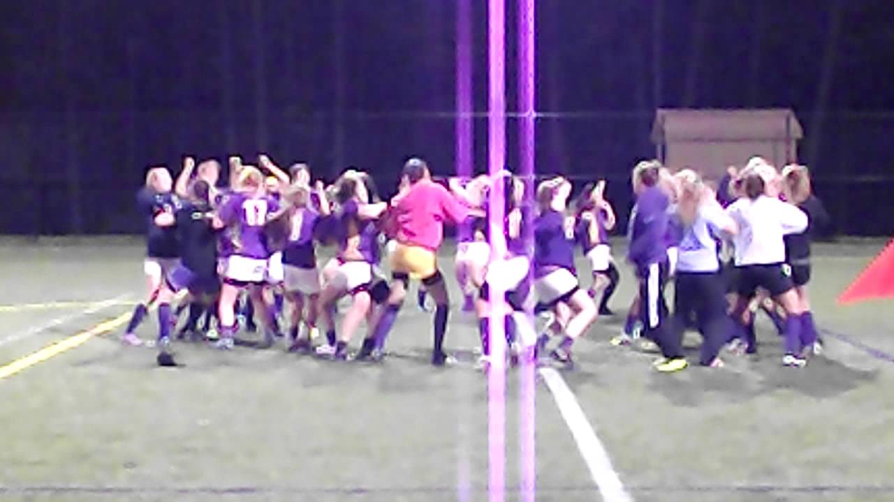 JMU Womens Rugby Team Celebrates Big Win - YouTube