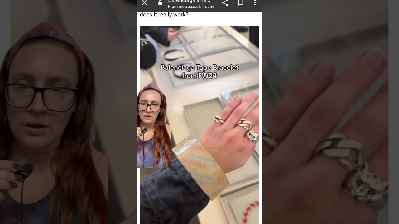 Браслет Balenciaga из ленты: верх глупости 
