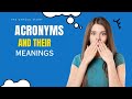 Meaning of some acronyms. e.g B.A, B.ed, M.sc, B.com, B.Tech, M.a Phd. etc. #mathchemtutorial .