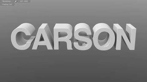 MODO 11:  3D Text-  Quads Process