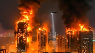 Download Lagu Hong Kong on Fire Now! Tai Po Skyscraper Burns in Flames Causing Mass Evacuation and Panic MP3