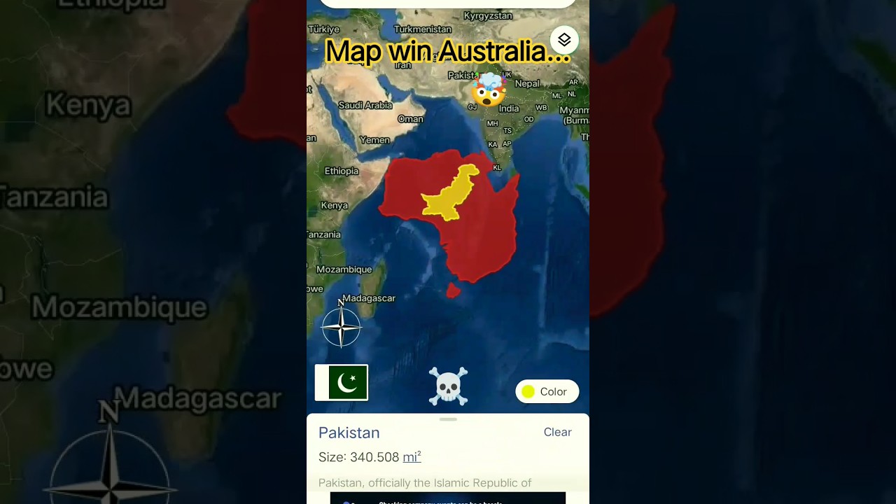 Australia🇦🇺 VS Pakistan🇵🇰 map size comparison| map win Australia🇦🇺| 