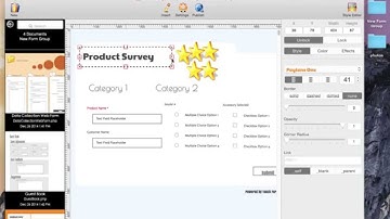 Update web form text font style using Touch Forms Pro for Mac
