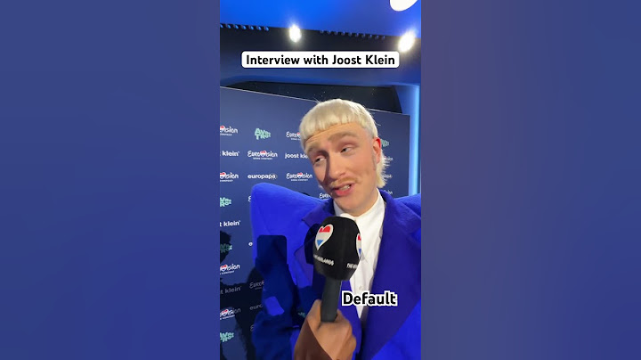 Interview with Joost klein 😂
