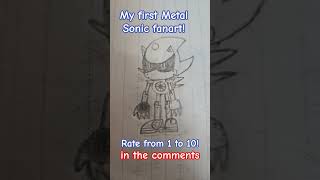 My First Metal Sonic Fan Art!!!😆 #metalsonic#fanart#soniccd#art#shorts#sonicthehedgehog