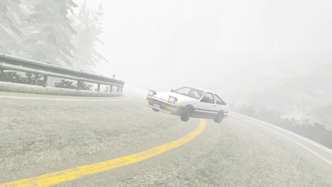 Drifting in the fog!【BeamNG.Drive】 YouTube