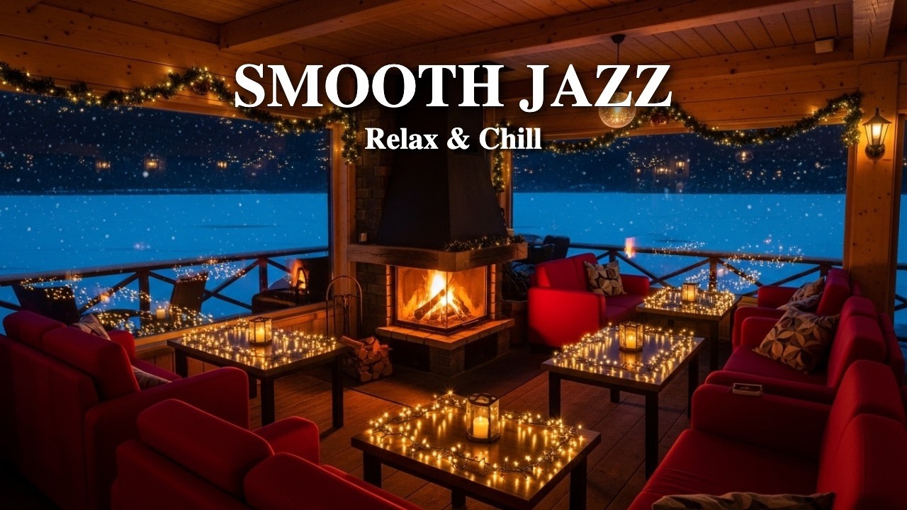 Cozy Lakeside Cafe 🎶 Smooth Jazz Ambience for Peaceful Moments