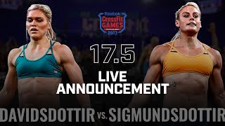 Katrin Davidsdottir vs. Sara Sigmundsdottir - Open Announcement 17.5