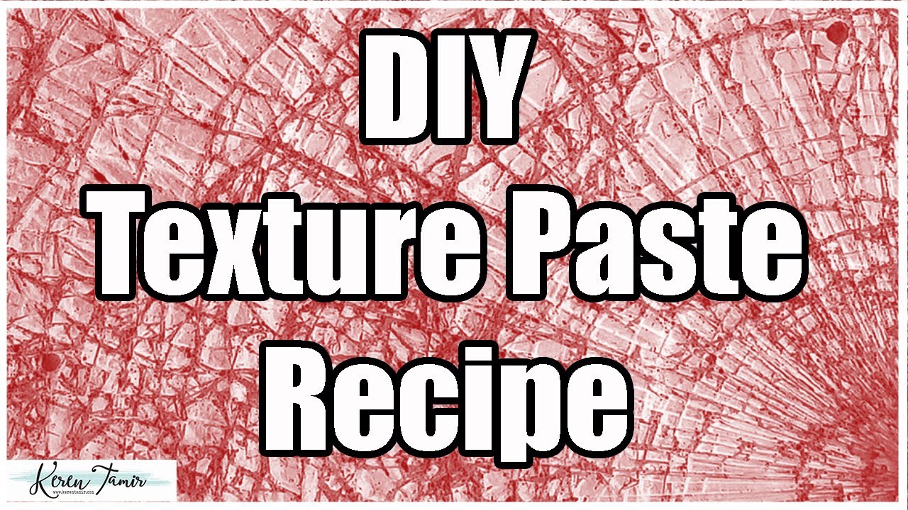 How to make texture modeling paste for painting, ⚠️ do NOT eat