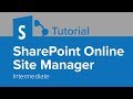 SharePoint Online Site Manager Intermediate Tutorial