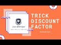 FIND DISCOUNT FACTOR WITHOUT FORMULA  CA  JAIIB  CAIIB  DBF  DISCOUNT RATE