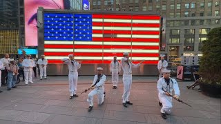 What Happens When a Rifle Falls During a Ceremonial Guard Performance? Times Square, New York 2024