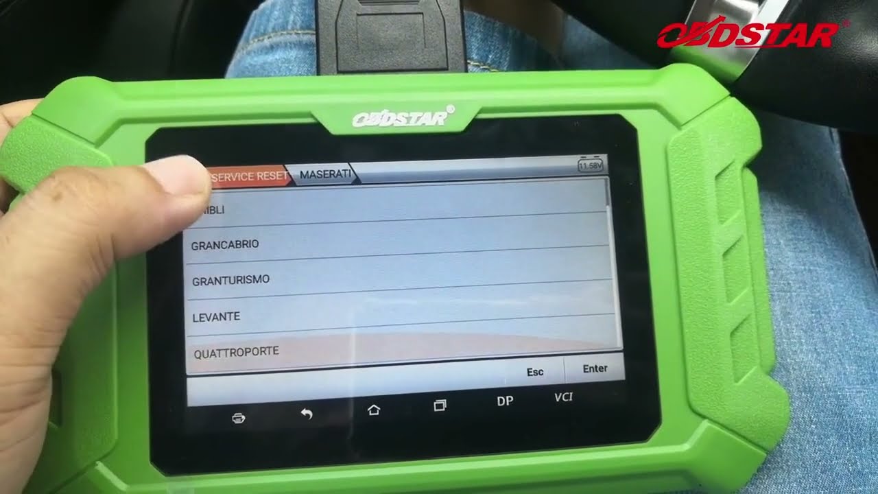 2017 Maserati Levante Oil Reset with OBDSTAR X200 Pro2 obdii365 - YouTube