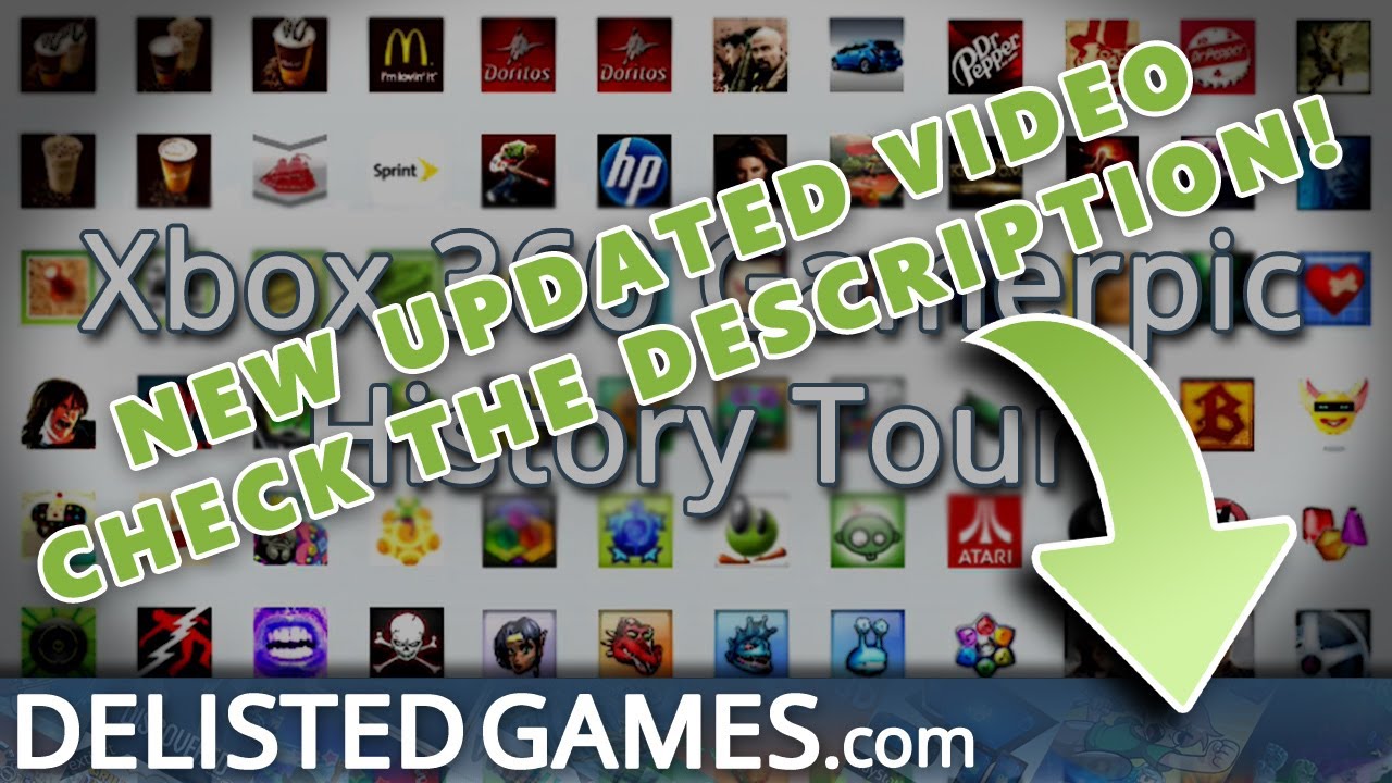 Xbox 360 Gamerpic History Tour Delisted Games Hands On Youtube