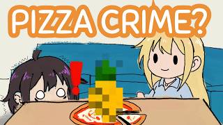 She blamed the WALL for the pineapple on her pizza