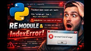 Python RE Module Explained + Fixing IndexError (sys.argv[1])