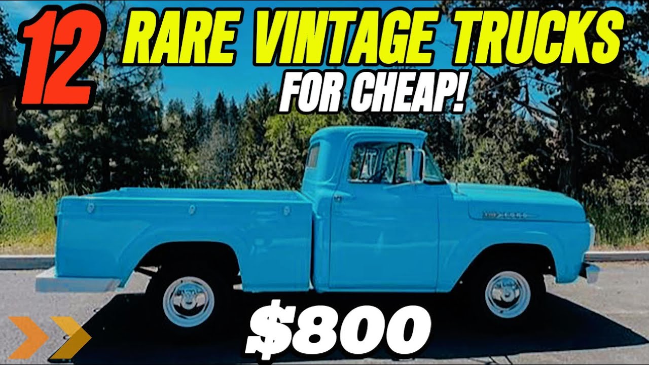 12 Vintage Trucks Affordable & Collectible Craigslist Finds! YouTube