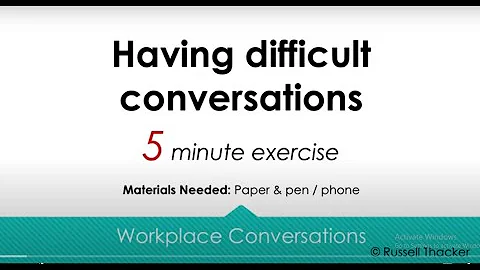 Giving Feedback at Work - 5 min Exercise for Manag...