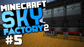Minecraft Sky Factory 2 #5 "Auto Sieve, Furnace Generators, 9x9 Smeltery" w/ @CaffeineRich