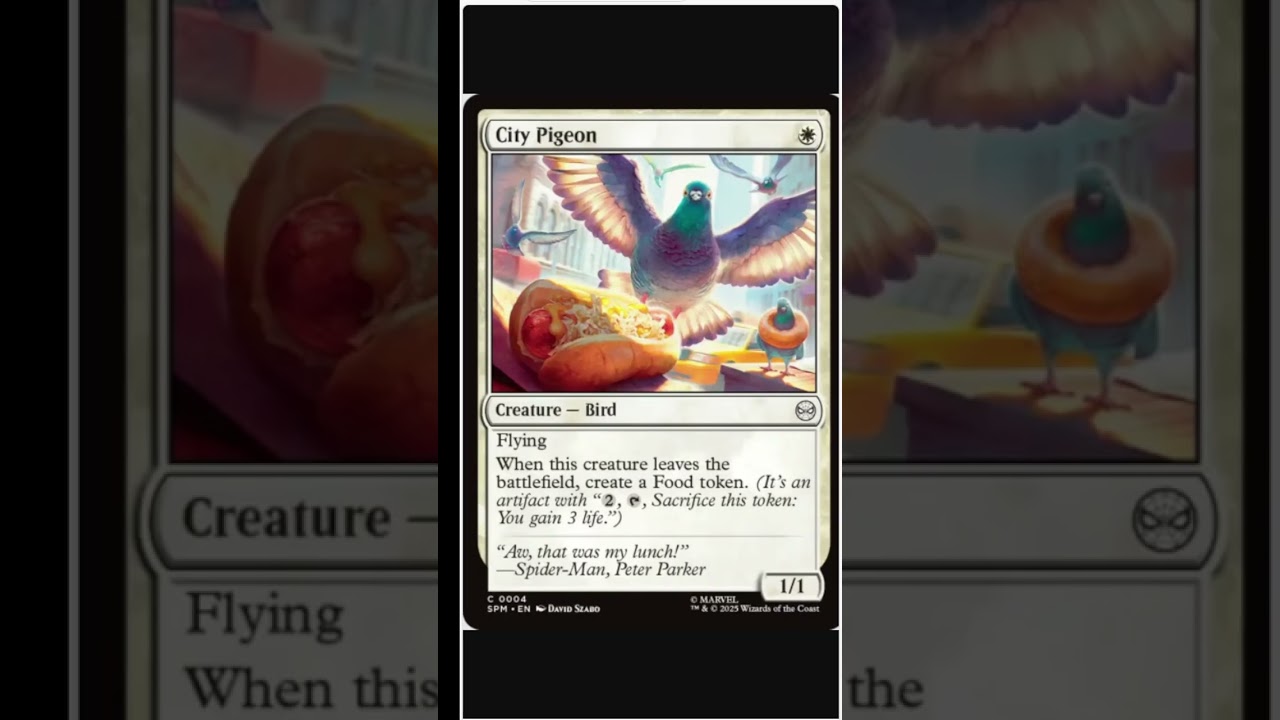 City Pigeon MTG Marvel's Spider-Man Spoiler 