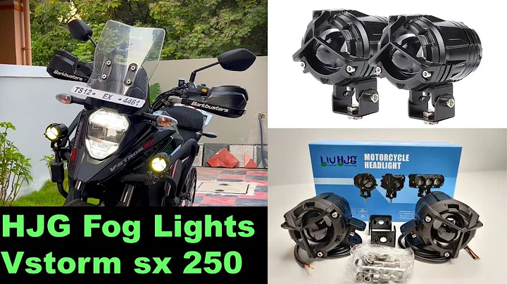 HJG Fog Lights I Suzuki V-Storm sx 250 I Installation & Looks