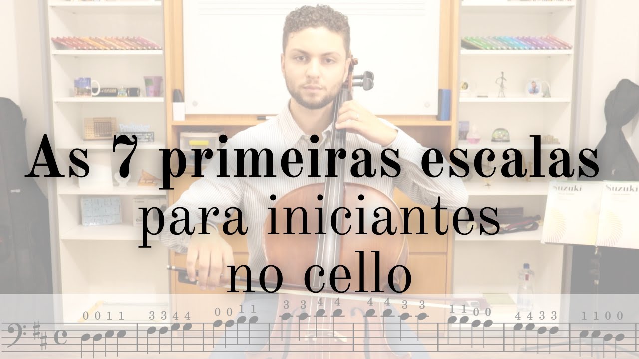 Quais escalas aprender primeiro no cello? | com Partitura das Escalas na Descrição