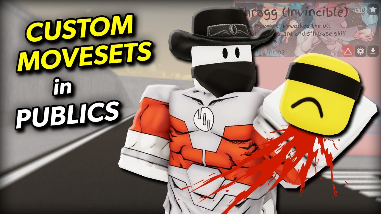 TROLLING with Custom Movesets in PUBLIC SERVERS... (Jujutsu Shenanigans)