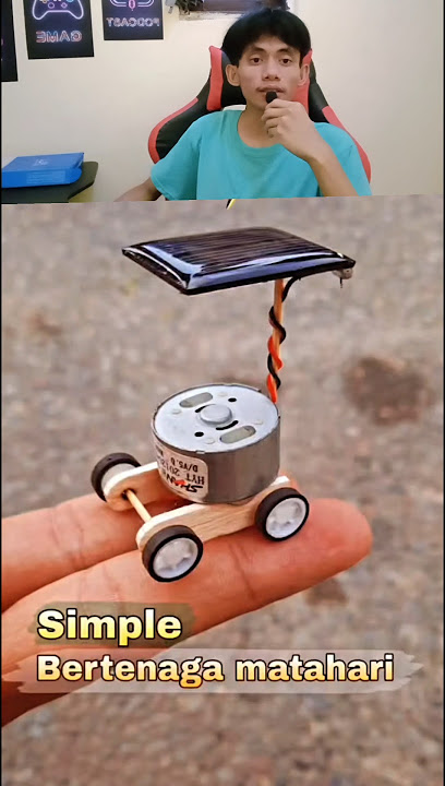 MEMBUAT MOBIL MINI TENAGA MATAHARI ATAU PANEL SURYA #tutorial #shorts